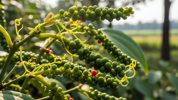 Black pepper vines